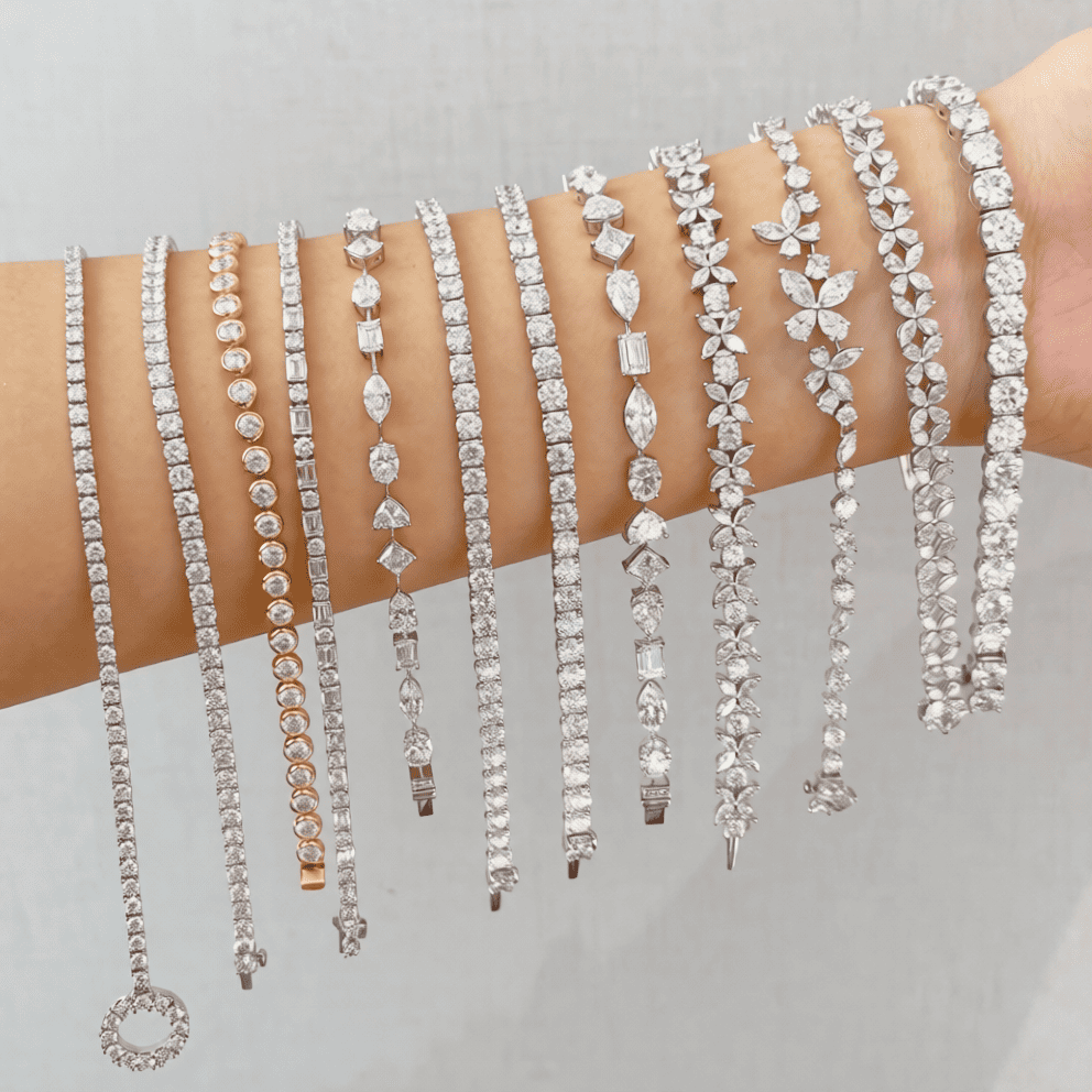 Fabricant de bracelet tennis en diamants de laboratoire de haute joaillerie
