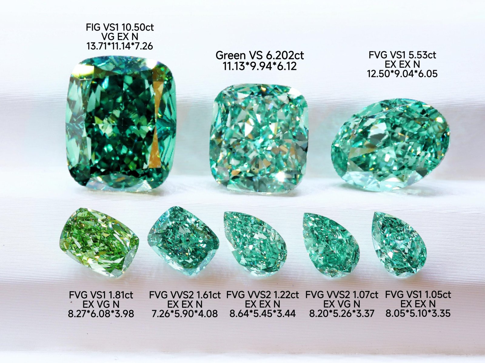 Production et exportation de diamants de laboratoire certifiés en Chine MELEEDIAMOND