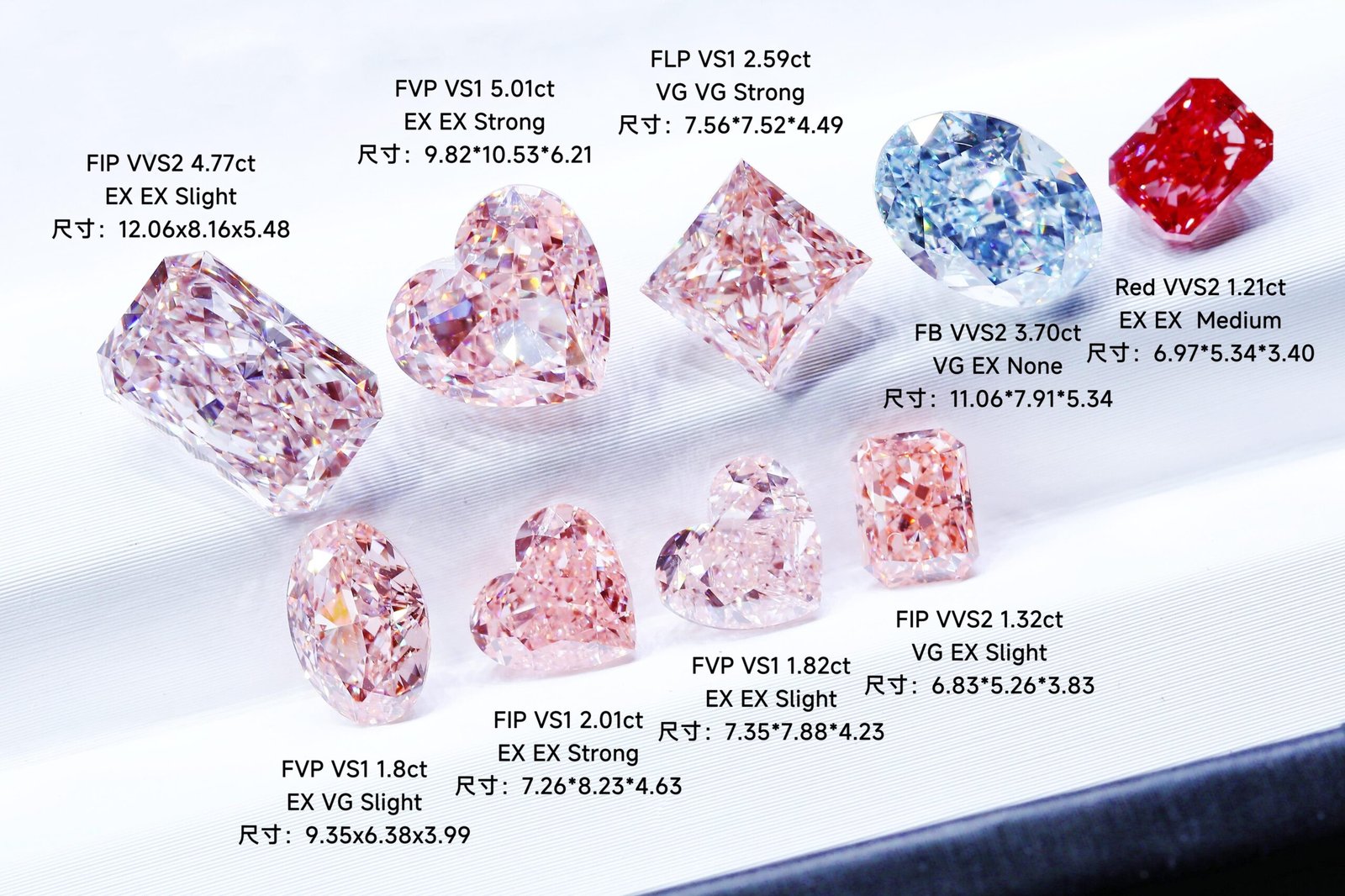 Tarification directe usine de diamants de laboratoire