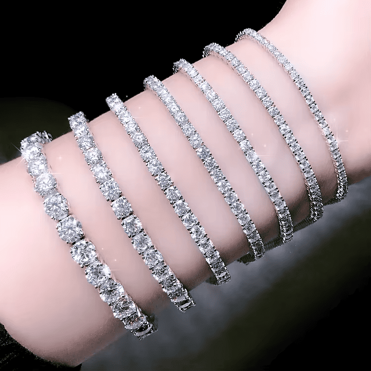 Calibrage de diamants de mêlée pour bracelet rivière de diamants